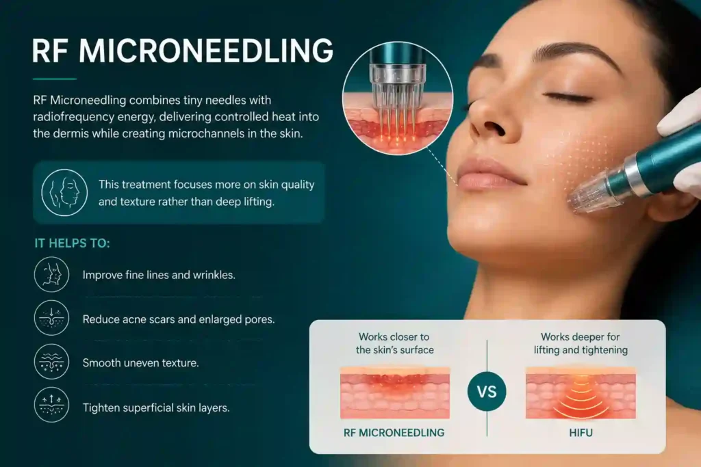 What Does RF Microneedling Do That HIFU Alone Cannot Chelmsford