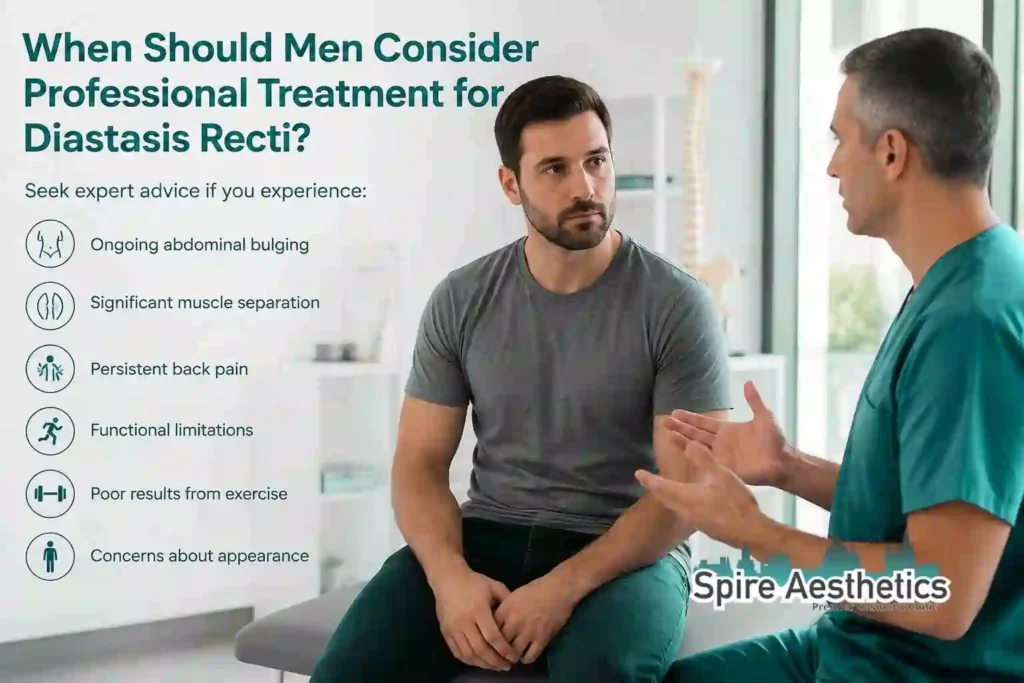 When Should Men Consider Professional Treatment for Diastasis Recti Chelmsford?