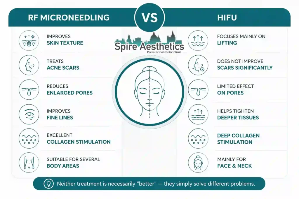 RF Microneedling vs HIFU: Which Treatment Gives Better Results Chelmsford?